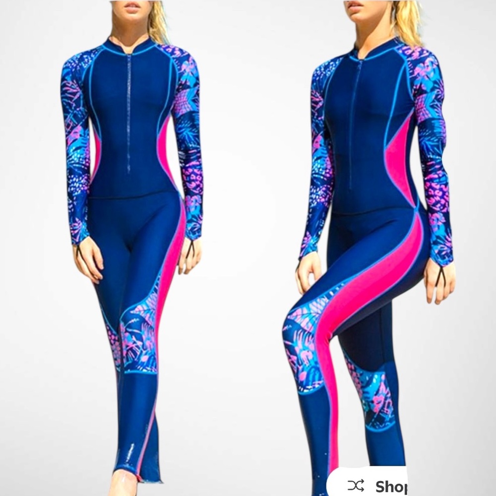 SBART Navy Blue one piece swim wear 2X scuba wear